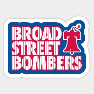 Broad Street Bombers 1 - Blue Sticker